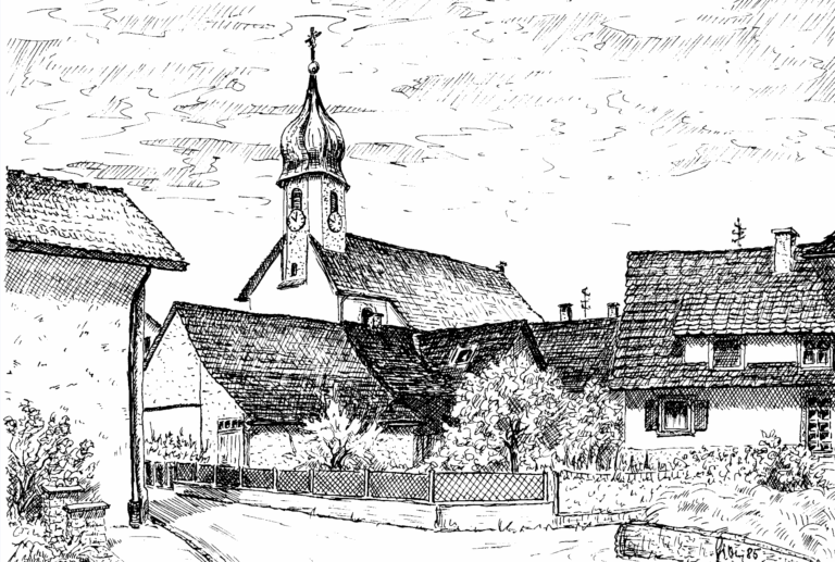 Zeichnung Kirche